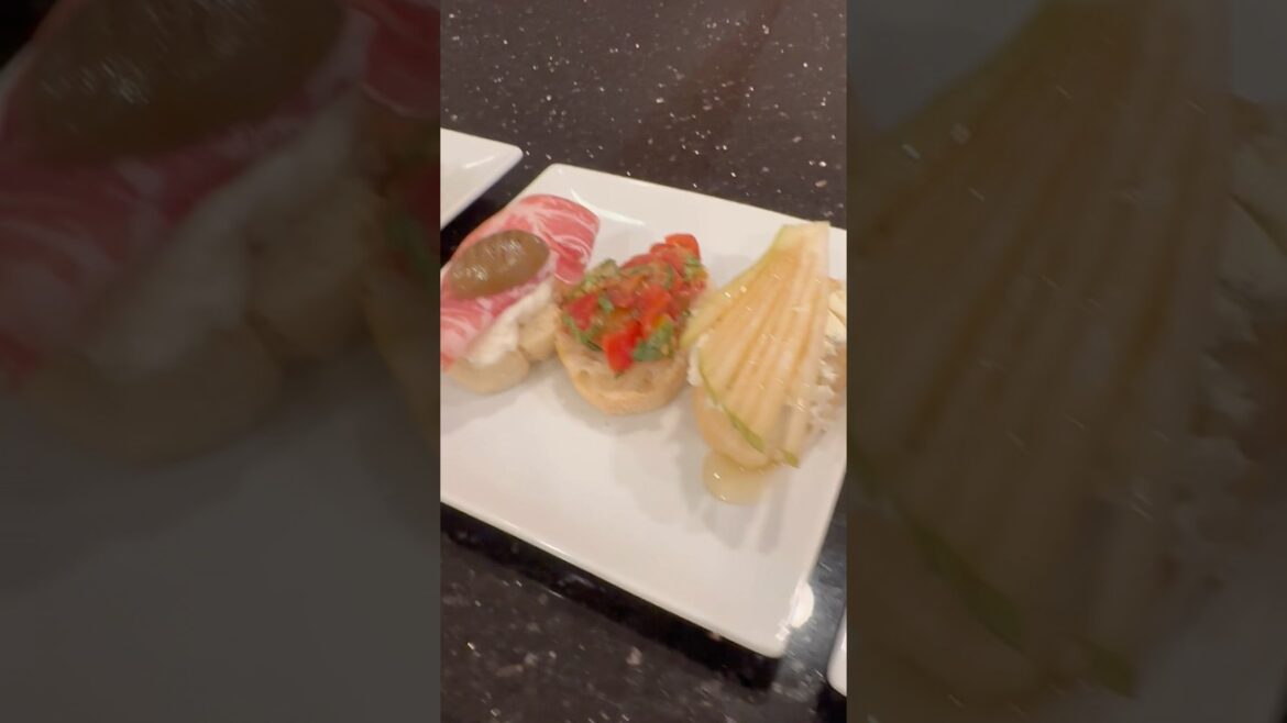 Which crostini do you want to try?#dinnerparty #dinnerpartyideas #italianfood #entertainingathome