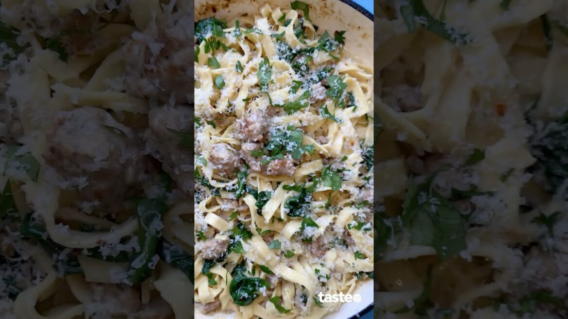 20-minute creamy Italian sausage pasta