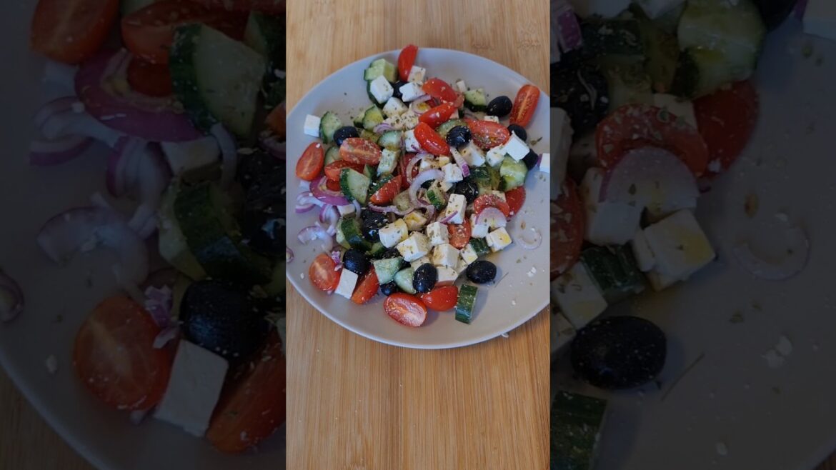 Greek Salad | Easy and Quick #shorts #ytshorts #salad