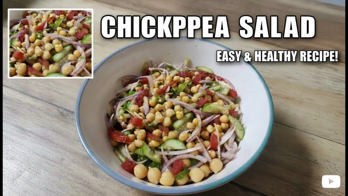 Chickpea Salad Recipe | Quick 10-Minute Vegan Chickpea Salad | High-Protein Chickpea Salad