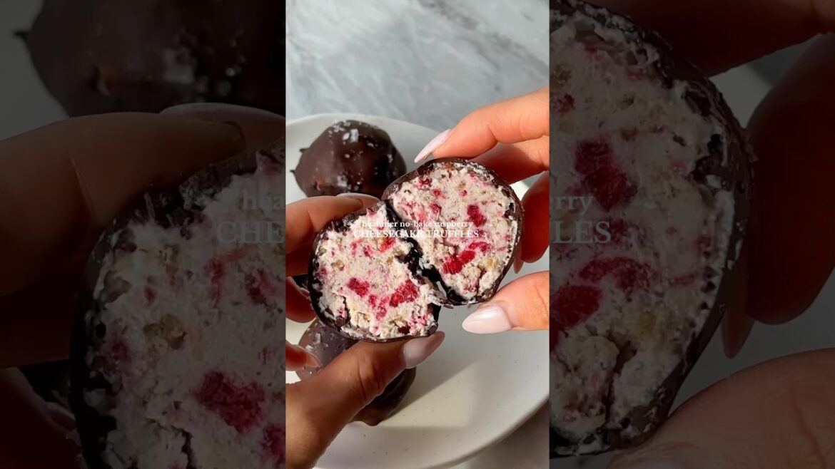 No-Bake Raspberry Cheesecake Truffles – RECIPE IN DESCRIPTION No-Bake Raspberry Cheesecake Truffles - RECIPE IN DESCRIPTION