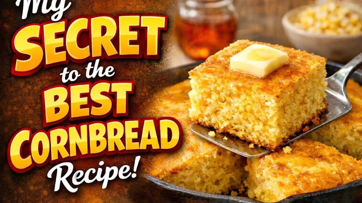My Secret to the BEST Homemade Cornbread (Moist, Southern Style!)