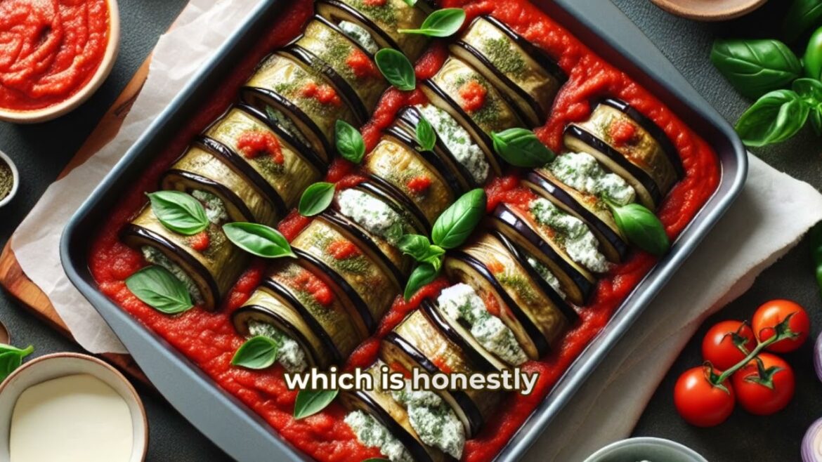 Eggplant Rollatini with Herbed Ricotta