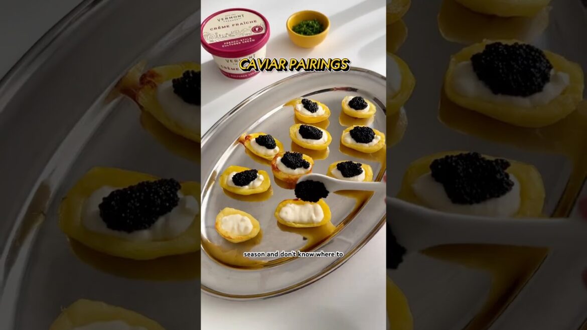 4 Classic Caviar Pairings #caviar #christmas