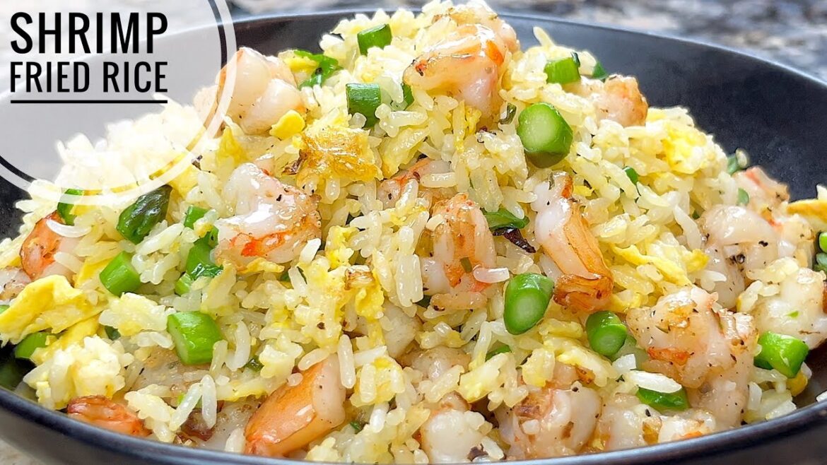 Shrimp Fried Rice | Simple Shrimp and Vegetable Fried Rice | Fried Rice Recipe Without Soy Sauce