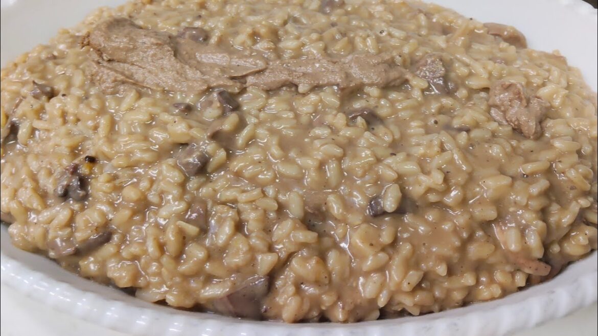 Risotto al fegatini alla veneziana antica osteria della castagna By @AnticaOsteriaByThajee
