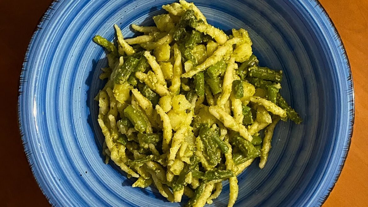 Trofie al pesto estive con patate e fagiolini