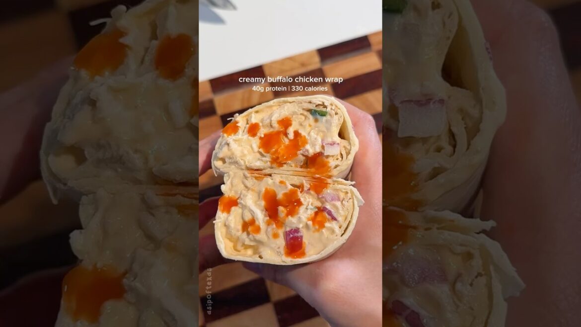 40g protein | buffalo chicken wrap