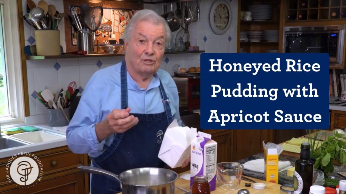 Honeyed Rice Pudding with Apricot Sauce