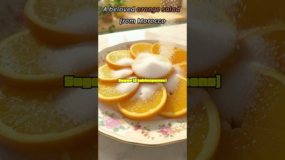 A beloved orange salad from Morocco#OrangeSalad#MoroccanFood #FreshRecipe#SaladRecipe