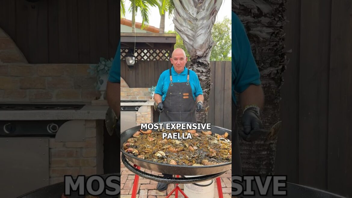 $1,000 Paella Made With Squid Ink