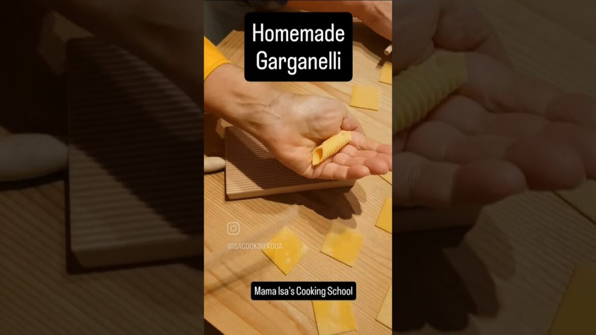 Handmade Garganelli | Cooking Class in Venice Italy | Mama Isa's Cooking School