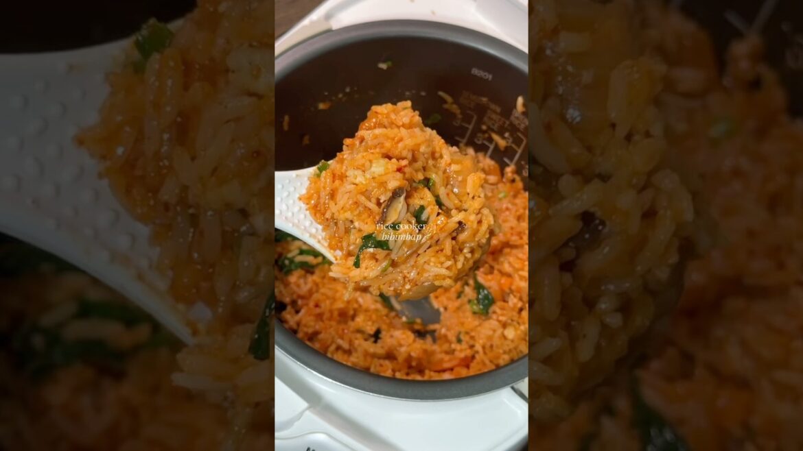 one pot bibimbap in a rice cooker #easyrecipe