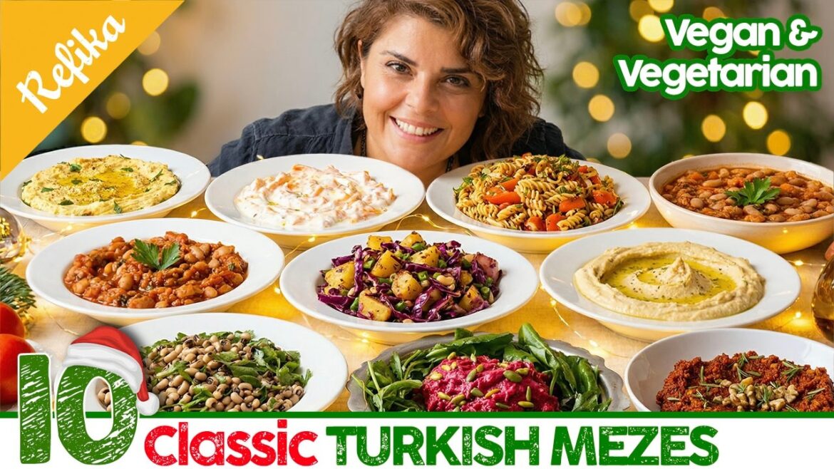 10 Classic Turkish Mezes | Hummus, Borlotti Beans, Pasta Salad and Vegan /Vegetarian! 10 Classic Turkish Mezes | Hummus, Borlotti Beans, Pasta Salad and Vegan /Vegetarian!
