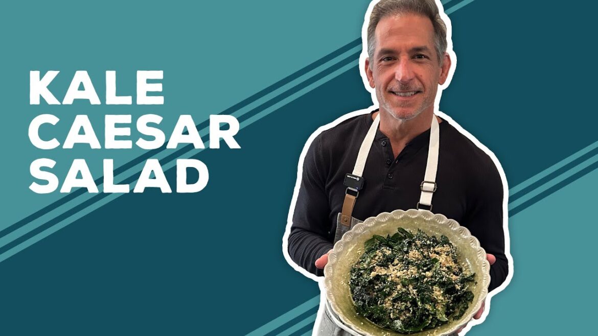 Love & Best Dishes: Kale Caesar Salad Recipe | Homemade Caesar Salad Dressing From Scratch