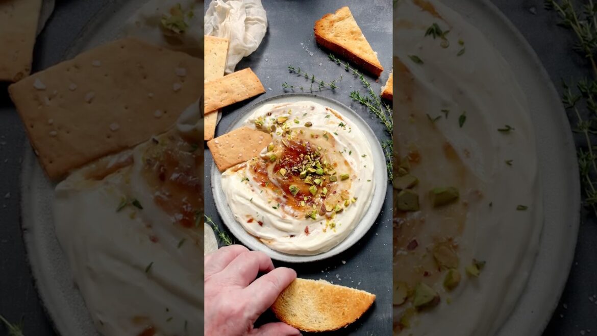 Whipped Ricotta with Fig Jam - a quick and easy holiday dip