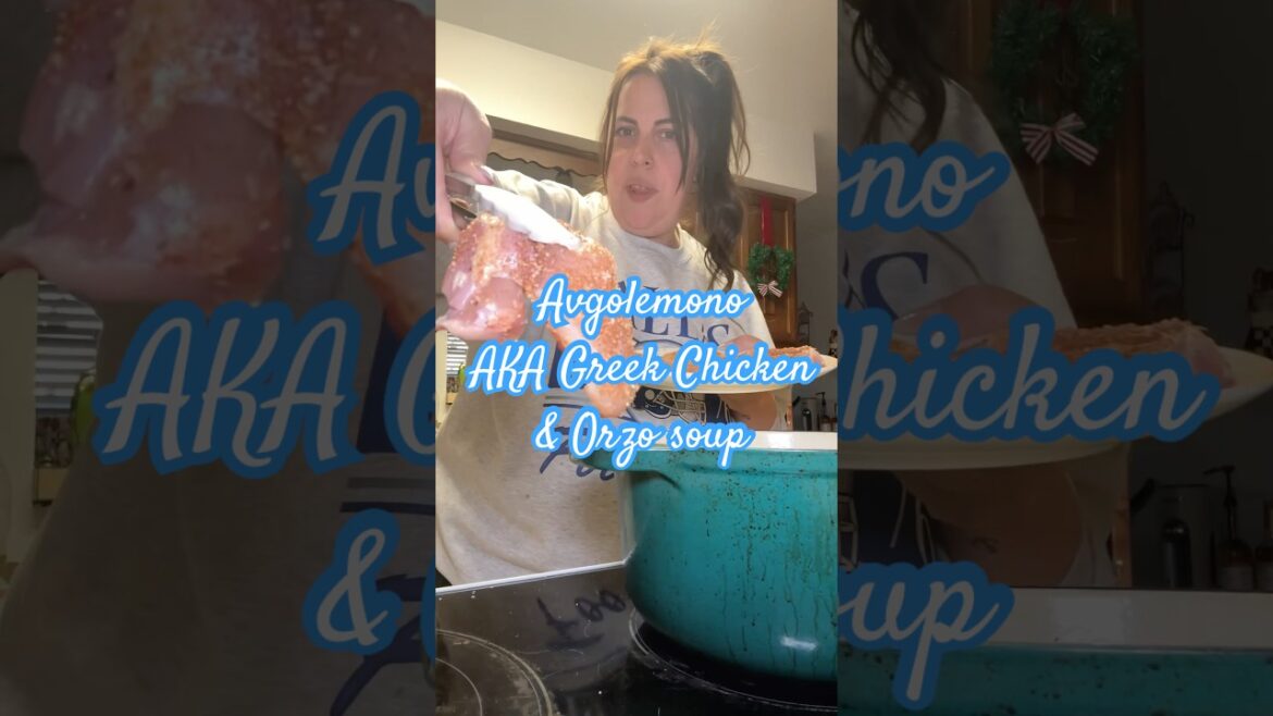 Avgolemono aka Greek chicken and orzo soup with lemon