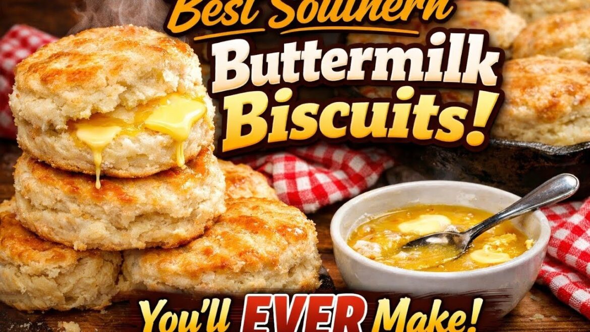 Best Southern Buttermilk Biscuits Recipe | Fluffy, Flaky & Homemade