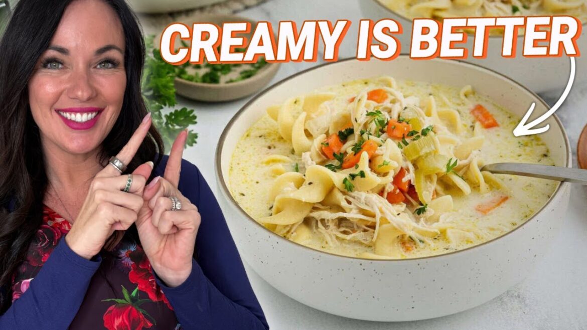 The Creamy Chicken Noodle Soup Everyone Loves