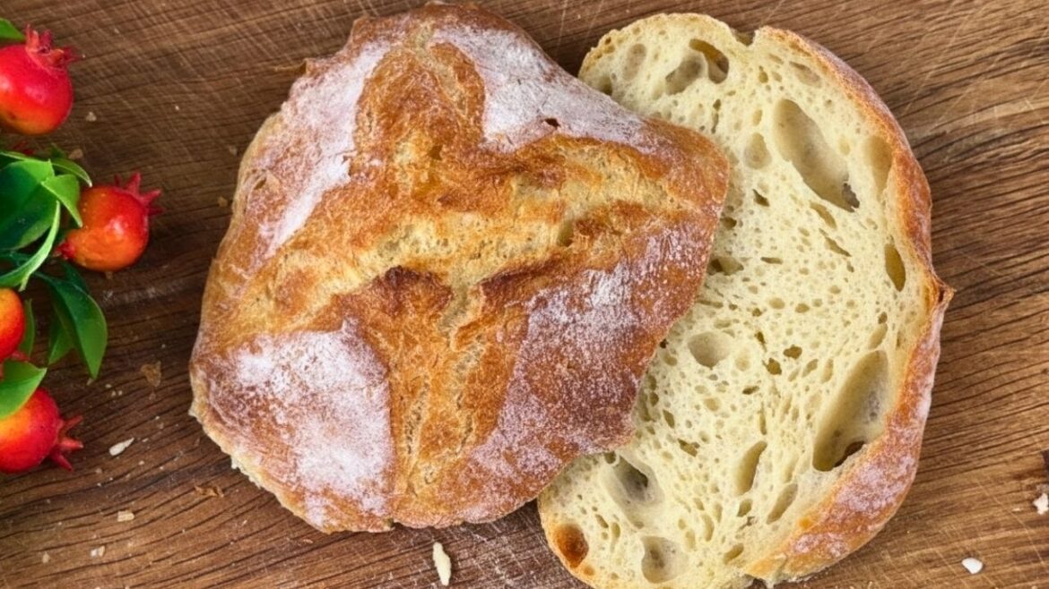 Ciabatta Bread Recipe | No Knead Crispy Crust, Soft Inside