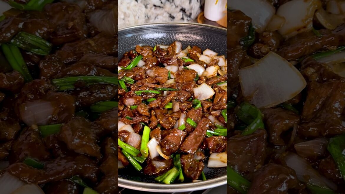 Mongolian Beef Easy Recipe Better than Takeout! #shorts