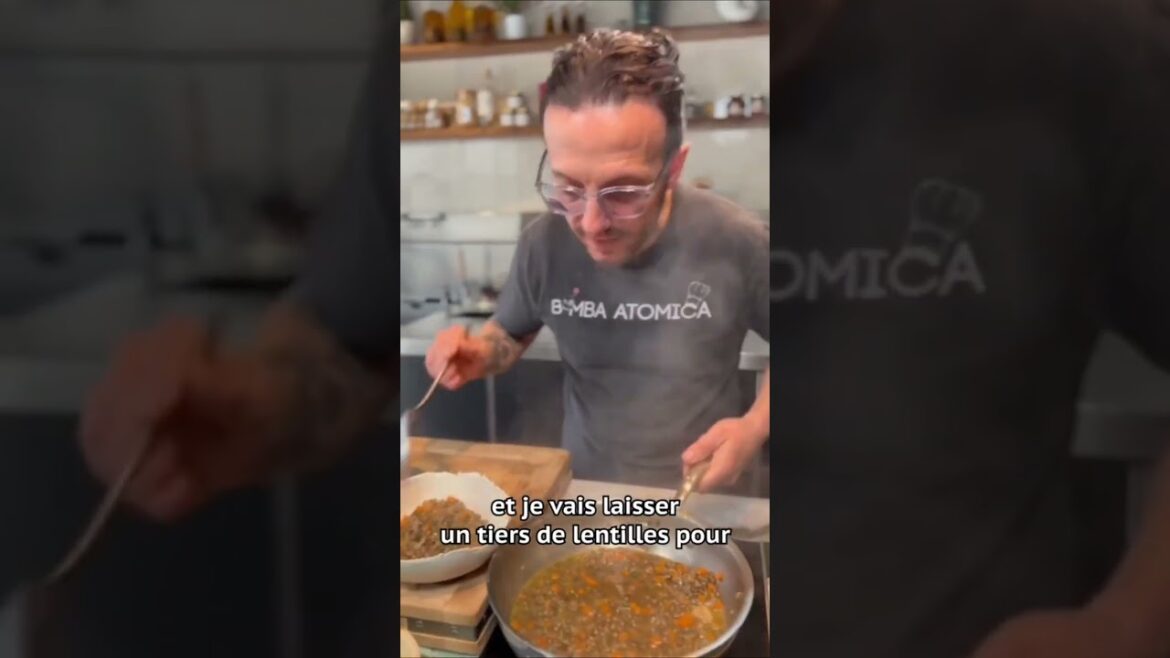 Risotto aux Lentilles: Recette Facile et Savoureuse! #shorts