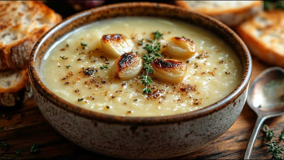 This French Garlic Soup Is 100% Vegan and Tastes Simply Heavenly! This French Garlic Soup Is 100% Vegan and Tastes Simply Heavenly!