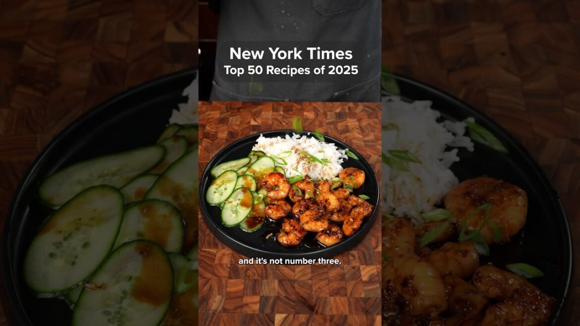 Cooking Every Recipe on the NYT Top 50 List of 2025 | Honey Garlic Shrimp #cooking #recipe