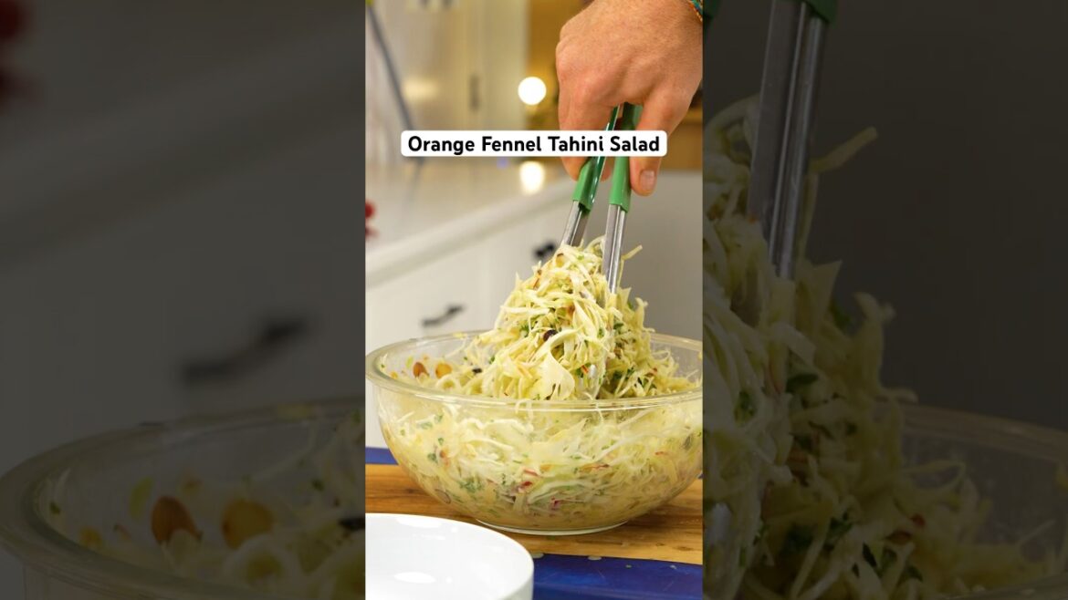 How to Make This Easy Orange Fennel Tahini Salad Recipe