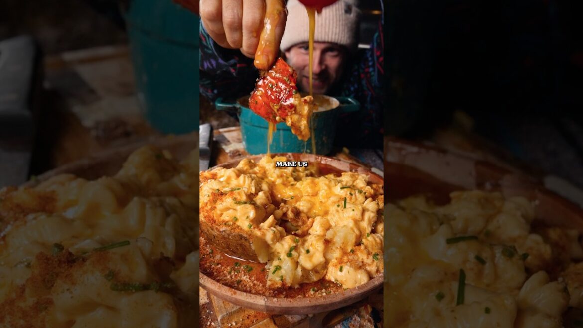 I put lobster on a mac and cheese baked potato