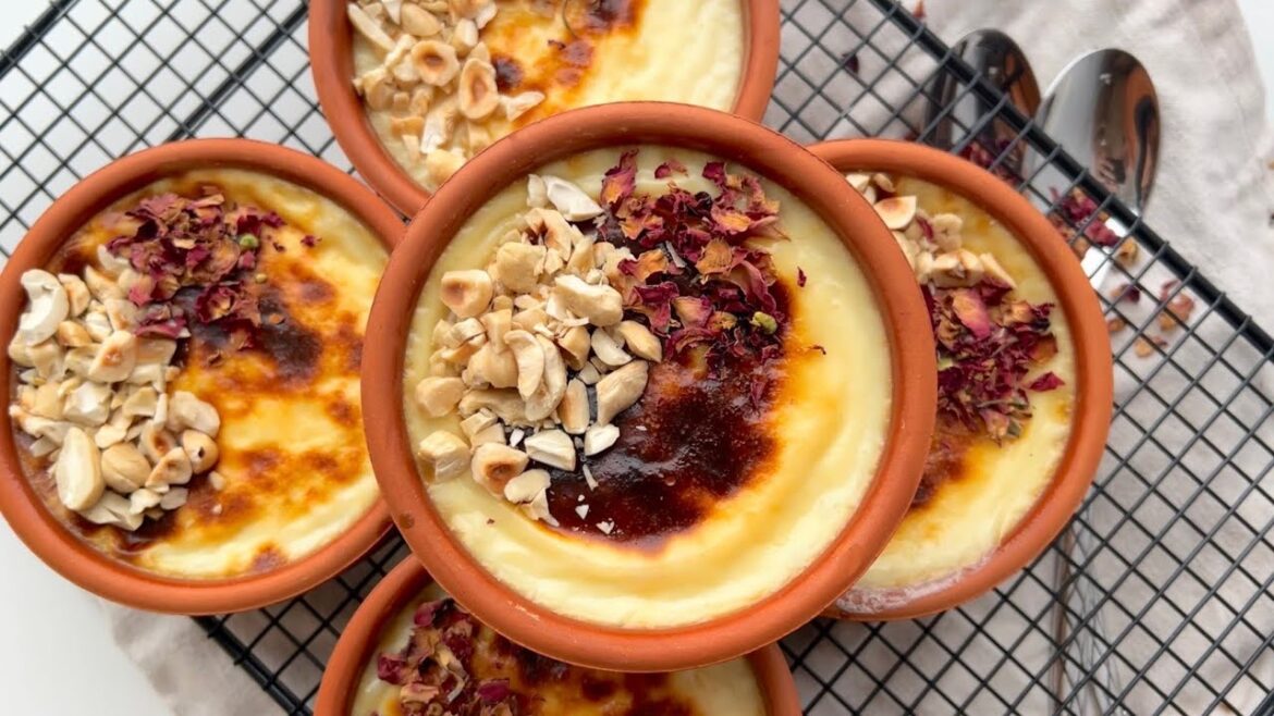 How to make Turkish Rice Pudding/ Fırın Sütlaç.