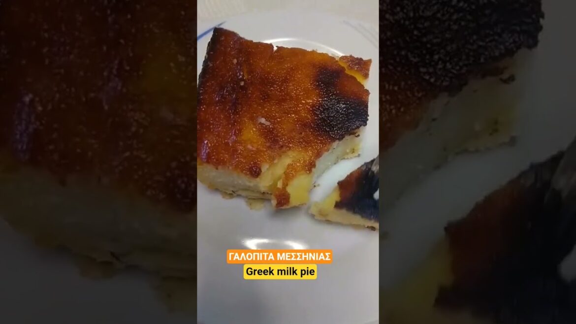 ΥΠΕΡΟΧΗ ΓΑΛΟΠΙΤΑ ΜΕΣΣΗΝΙΑΣ | Greek Milk Pie.#food#shorts#recipe#milk#pie#easyrecipe#cooking#galopita