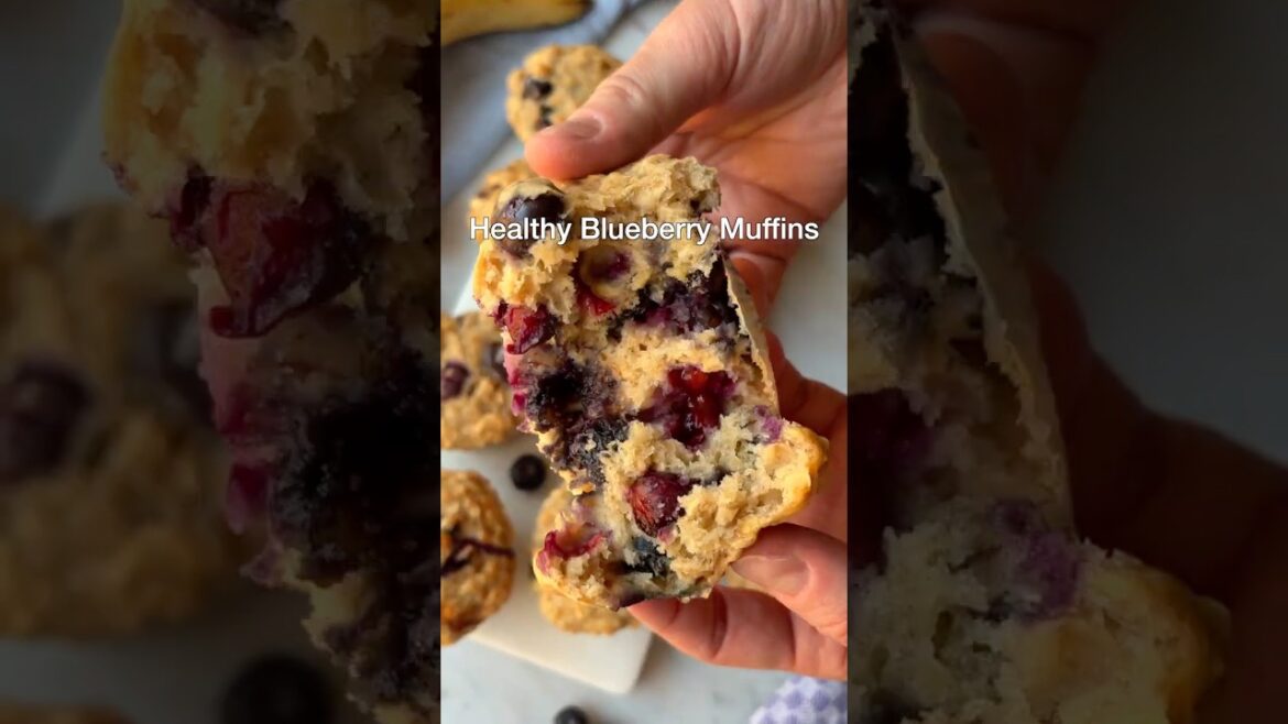 Healthy Blueberry Muffins (No Oil)