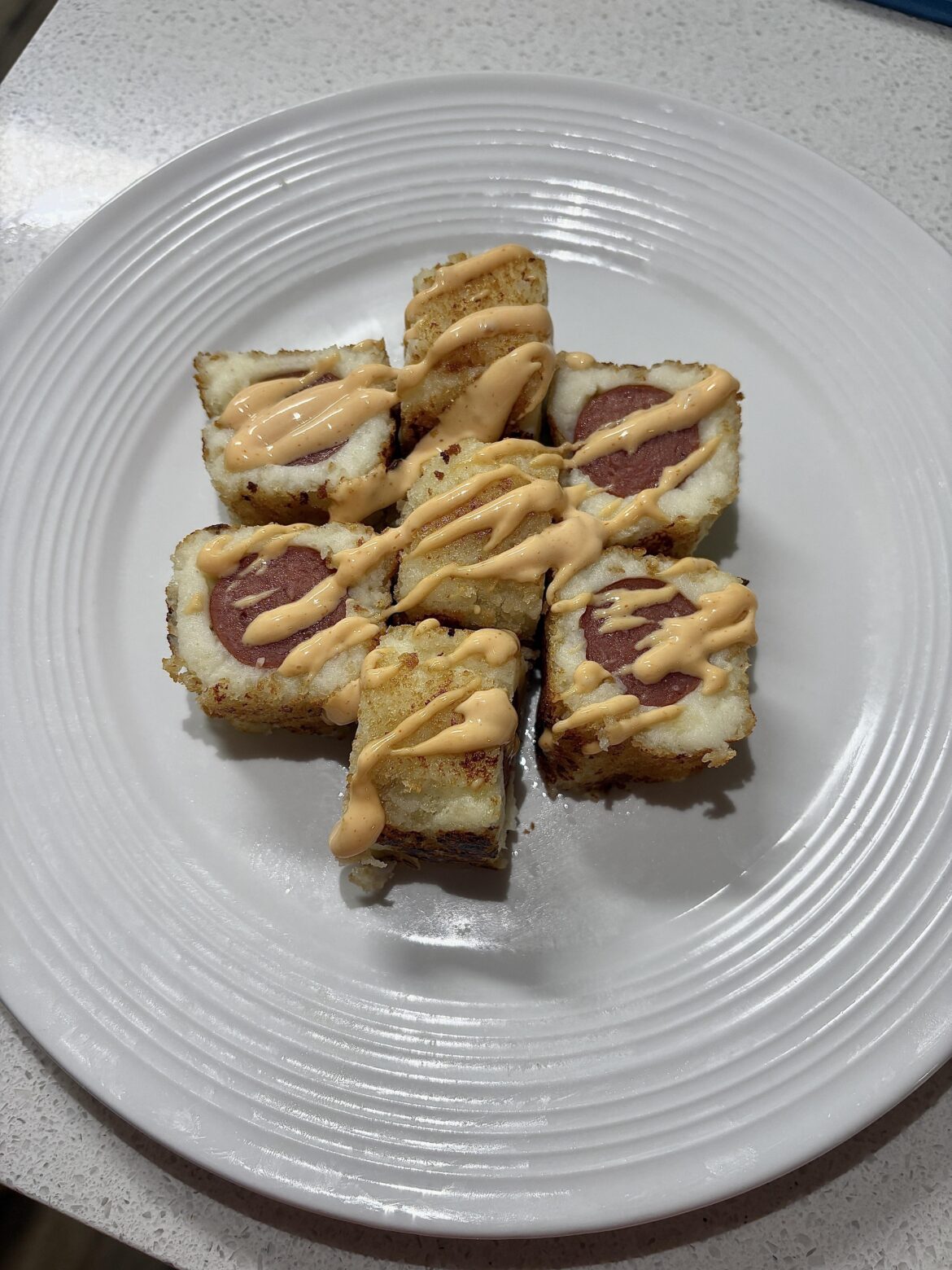 Mashed Potato Wrapped Hot Dogs