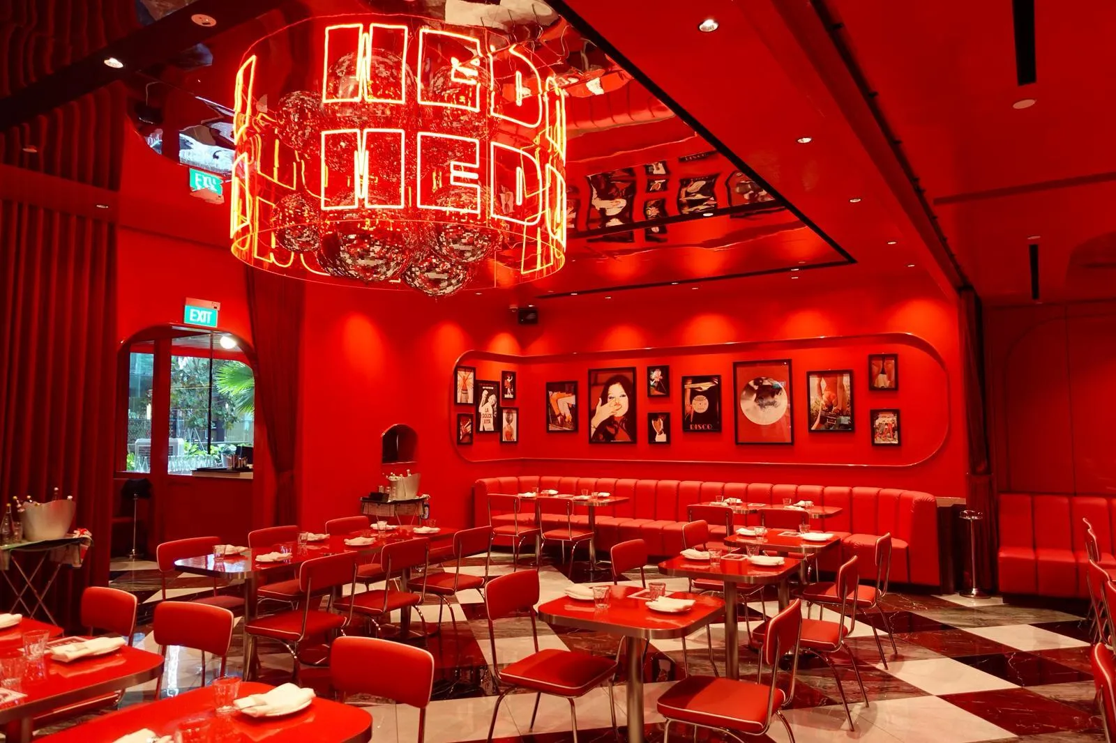 Indoor dining at Medusa