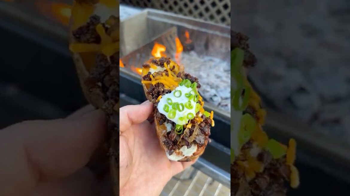 Steak Fried Potato Skins with @deansdip #ad