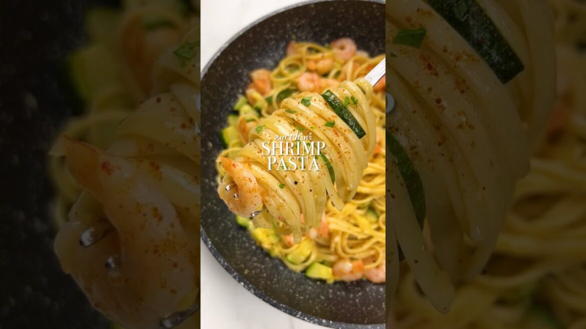Zucchini Shrimp Pasta!