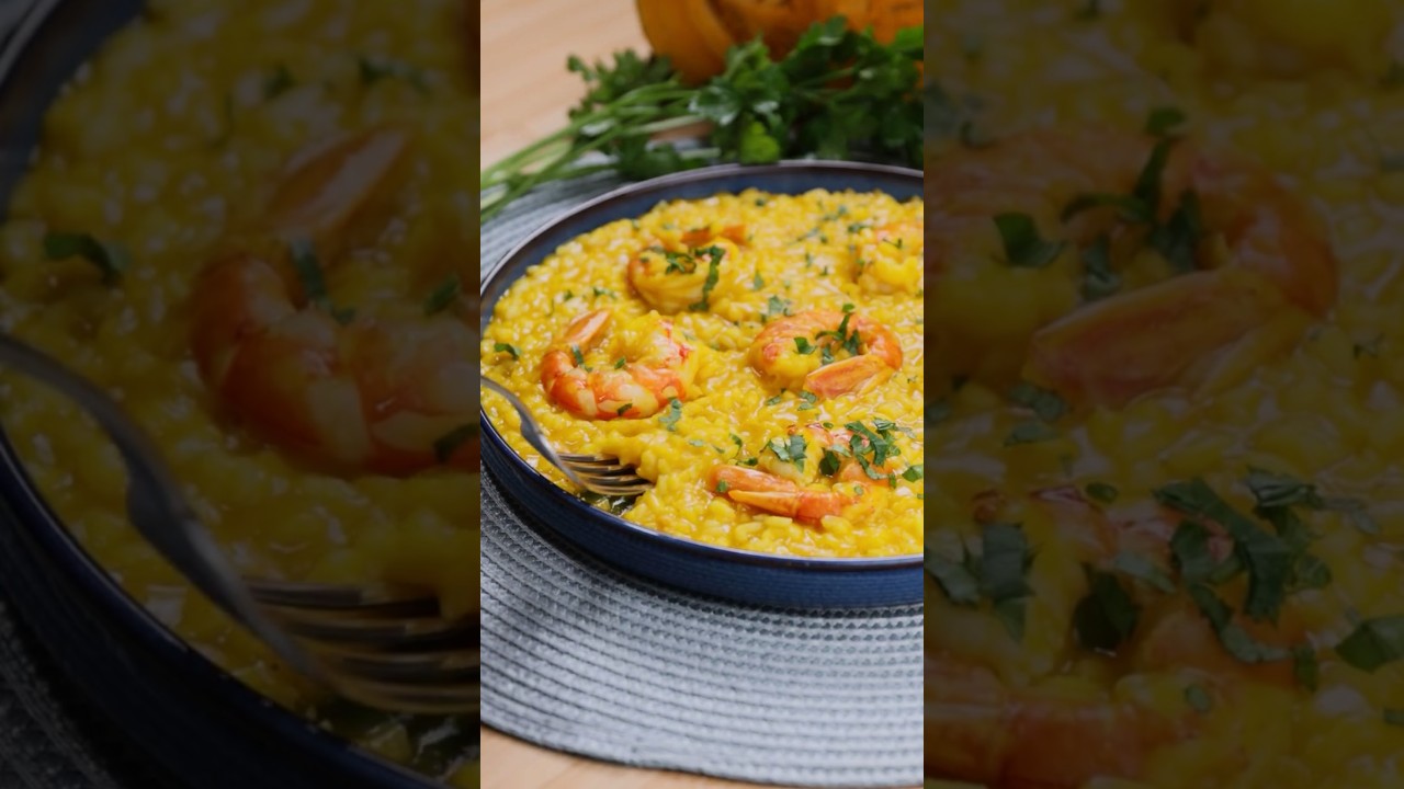RISOTTO ZUCCA E GAMBERI la Ricetta Facile di Buon'Idea - Dining and Cooking