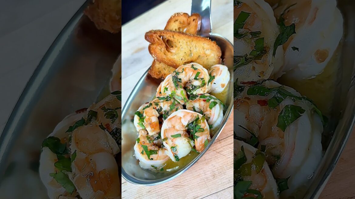 Restaurant style Shrimp Scampi in 10 minutes! #shorts #recipe