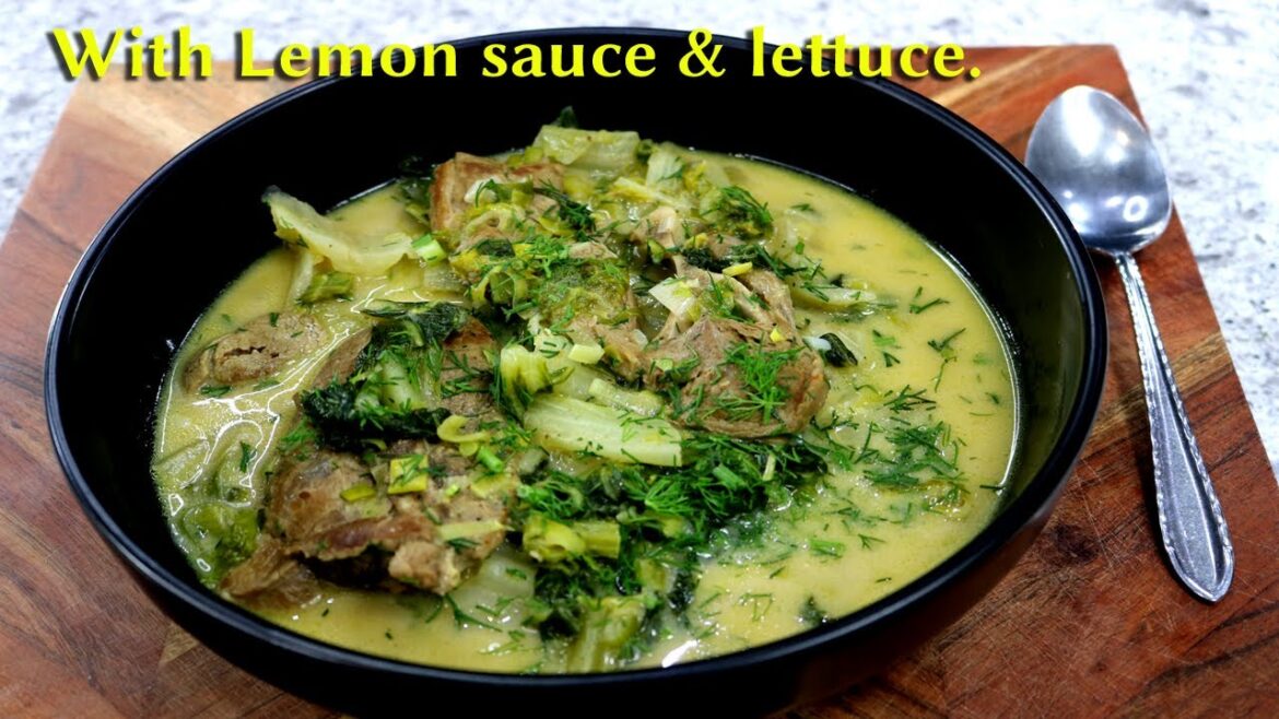 Greek Lamb Fricasse, With Lettuce In A Lemon Sauce, It’s Mouth-watering! Greek Lamb Fricasse, With Lettuce In A Lemon Sauce, It's Mouth-watering!