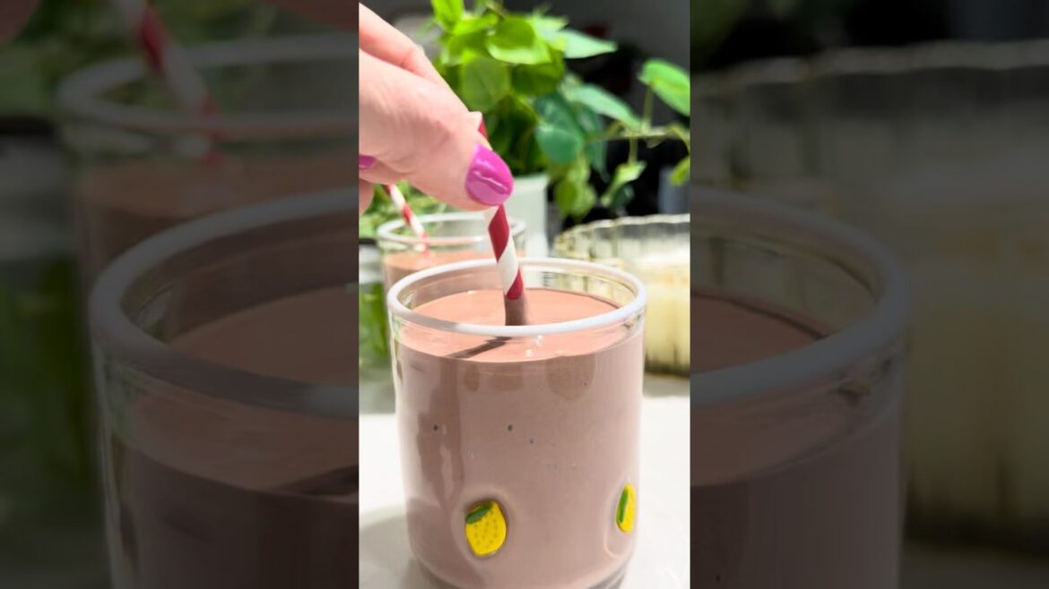 Chocolate Cherry Protein Smoothie That Tastes Like a Frosty