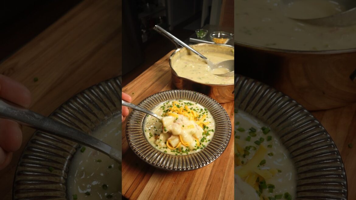 The ultimate loaded potato soup.