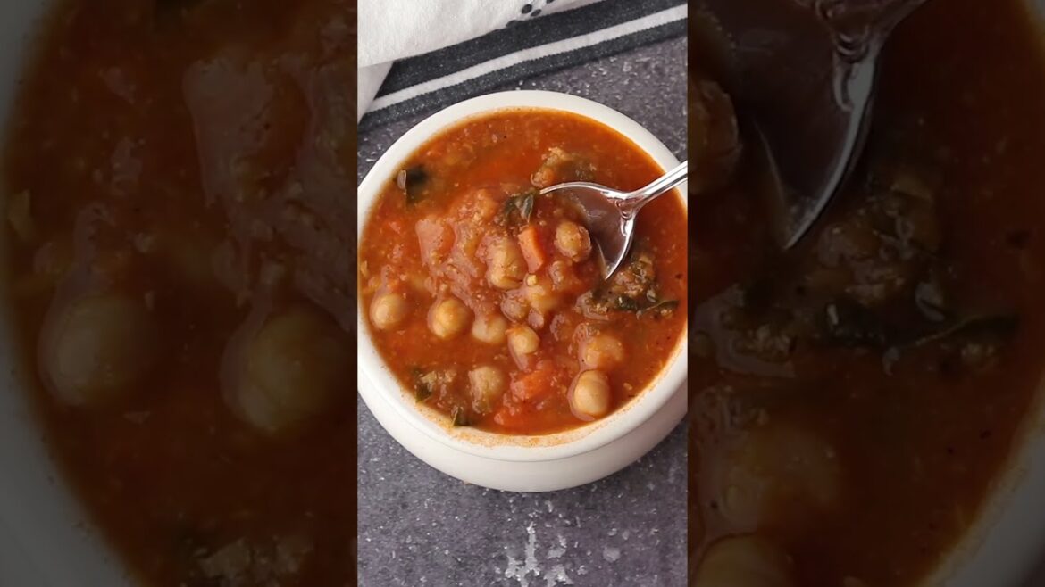30-Minute Instant Pot Moroccan Chickpea Soup (Dump & Start) #shorts