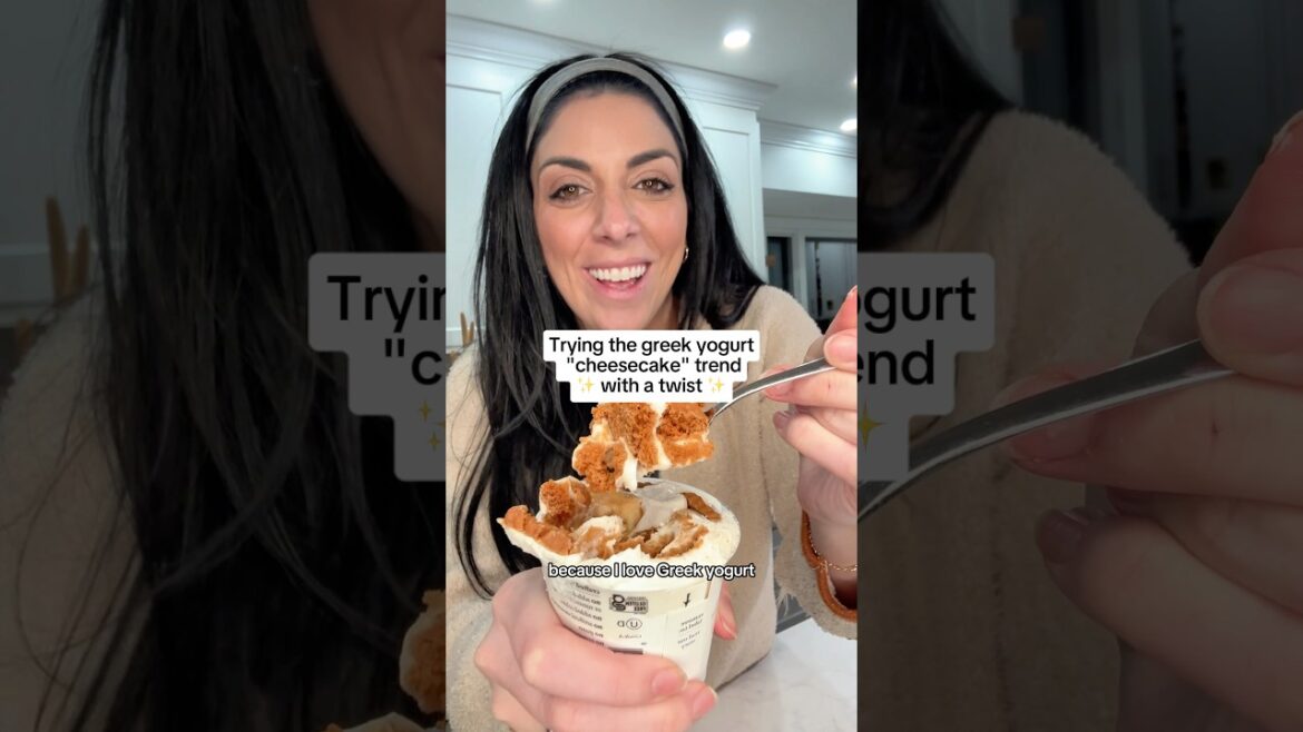 Trying the Viral Greek Yogurt Cheesecake Trend