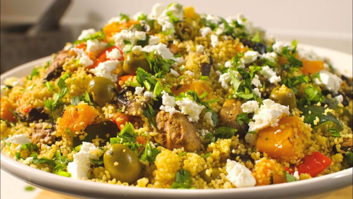 Try this Roasted Vegetables-Couscous Salad for our health is our wealth.