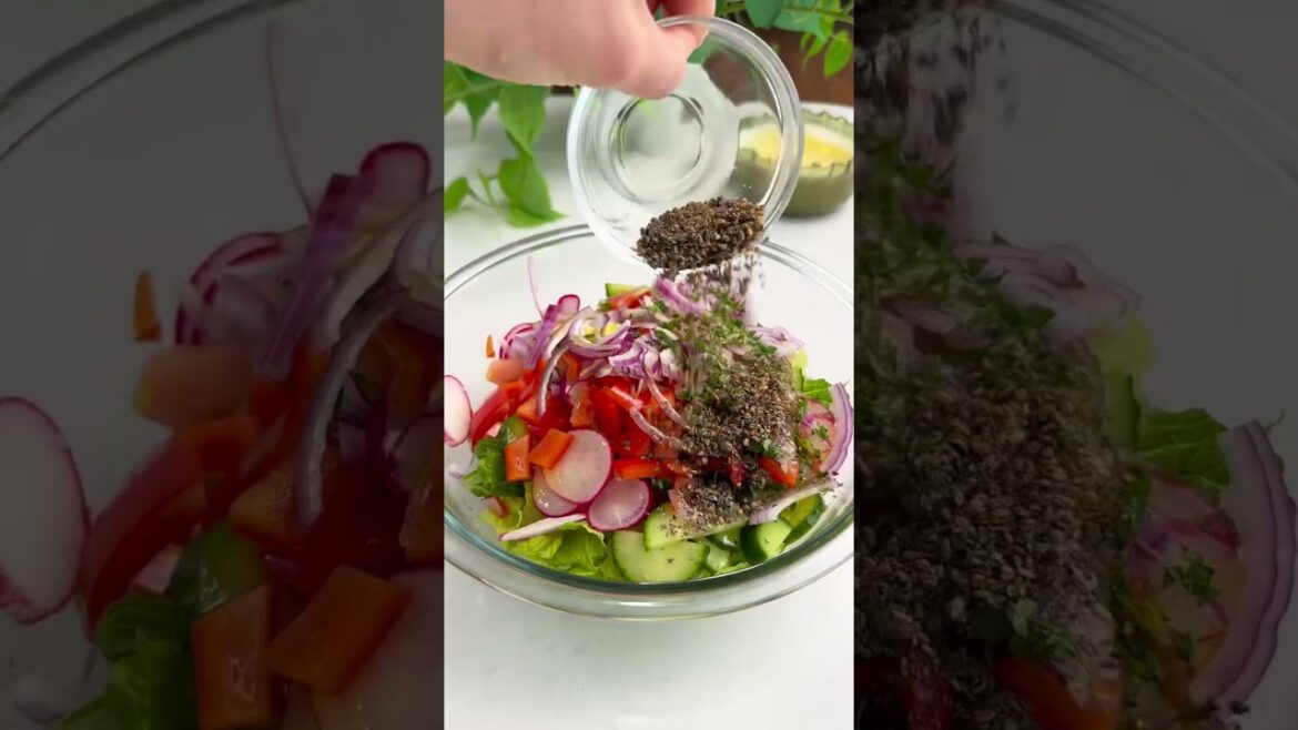 Comment “recipe” below to get my family’s Lebanese Fattoush recipe in your DMs or see full recipe