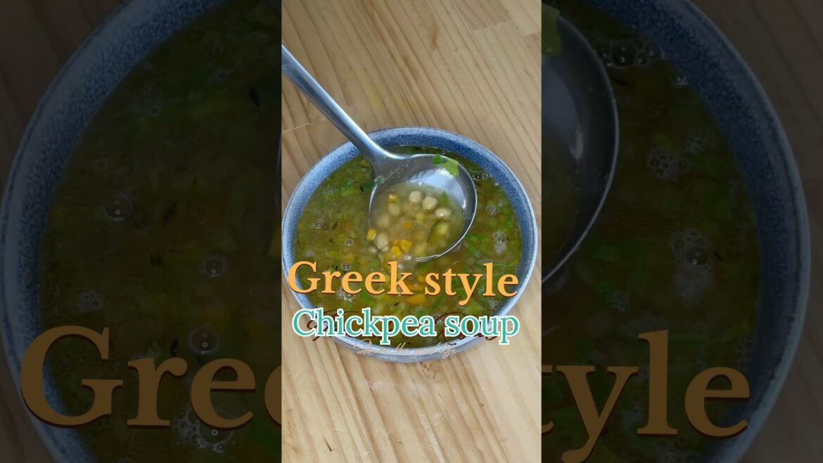 Greek style chickpea soup #greek #chickpeas #food #soup #souprecipe #cooking #recipe #yeppoon #greek