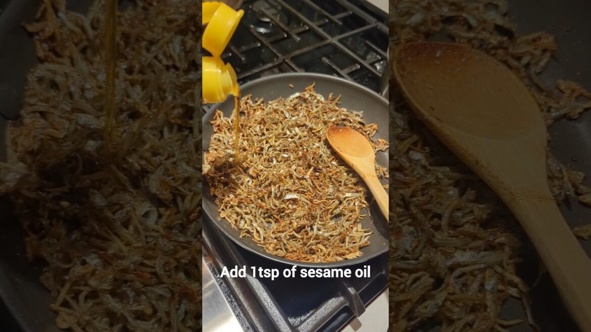 Korean mini anchovy side dish - myeolchi bokkeum #banchan #koreanfood #koreancooking #easy