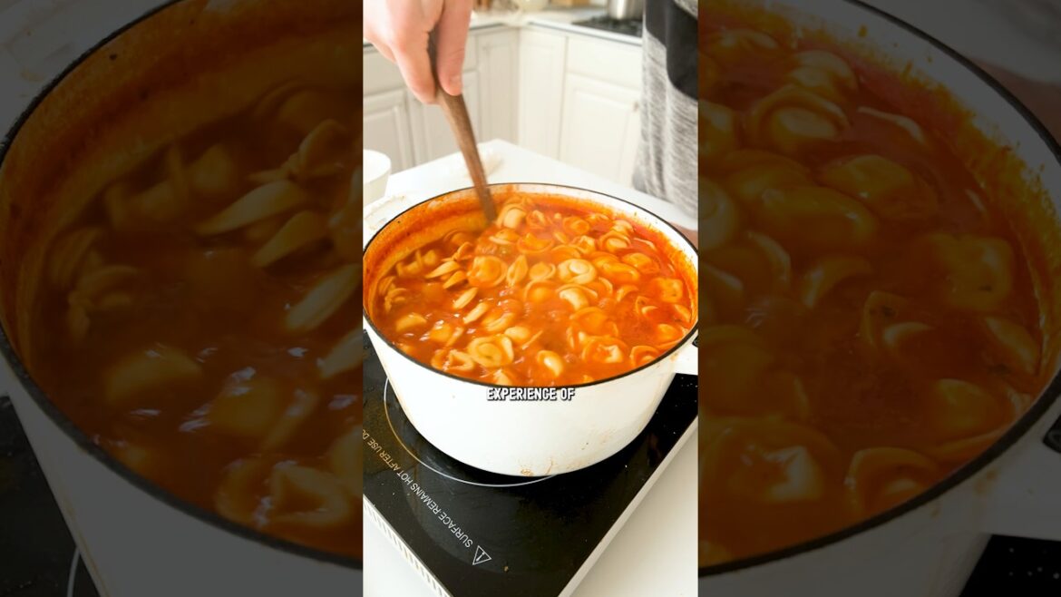 Rustic Italian Tortellini Soup with Sausage