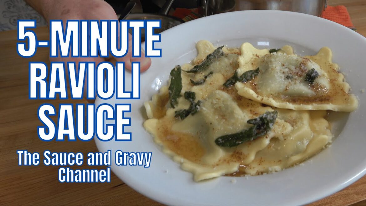 Brown Butter and Sage Sauce for Ravioli | Classic Italian Pasta Sauce (5-Minute Recipe)